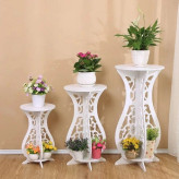 میز گلدان ۳ سایز طرح خفاشی رنگ سفید pvcضدآب