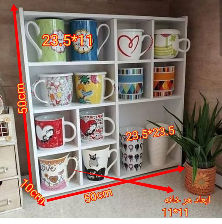 استند ماگ 50×50 جنسpvc ضدآب رنگ سفید
